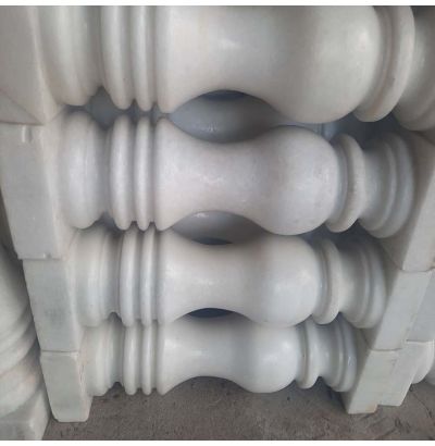 Đá hoa cương lan can màu trắng ms8 Đá hoa cương lan can màu trắng ms8