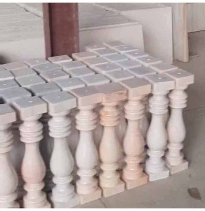 Đá hoa cương lan can màu trắng ms8 Đá hoa cương lan can màu trắng ms8