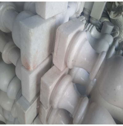 Đá hoa cương lan can màu trắng ms9 Đá hoa cương lan can màu trắng ms9