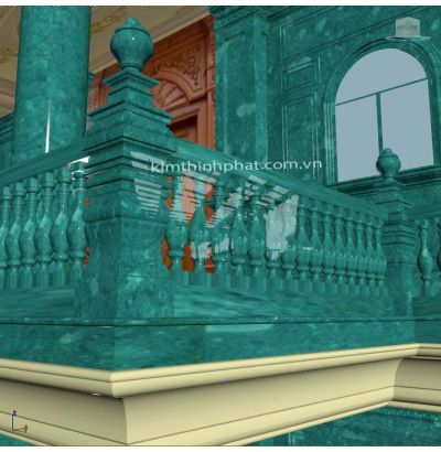 Đá hoa cương lan can màu trắng ms9 Đá hoa cương lan can màu trắng ms9