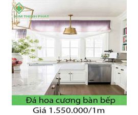 Đá hoa cương trắng vân mây ốp mặt bàn bếp KFS 3022 Đá hoa cương trắng vân mây ốp mặt bàn bếp KFS 3022