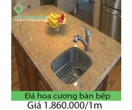 Đá hoa cương trắng vân mây ốp mặt bàn bếp KFS 3024 Đá hoa cương trắng vân mây ốp mặt bàn bếp KFS 3024