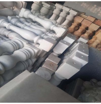 Lan can đá hoa cương vàng 001 Lan can đá hoa cương vàng 001