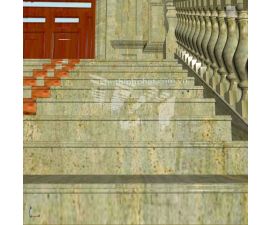 Lan can đá hoa cương vàng 003 Lan can đá hoa cương vàng 003